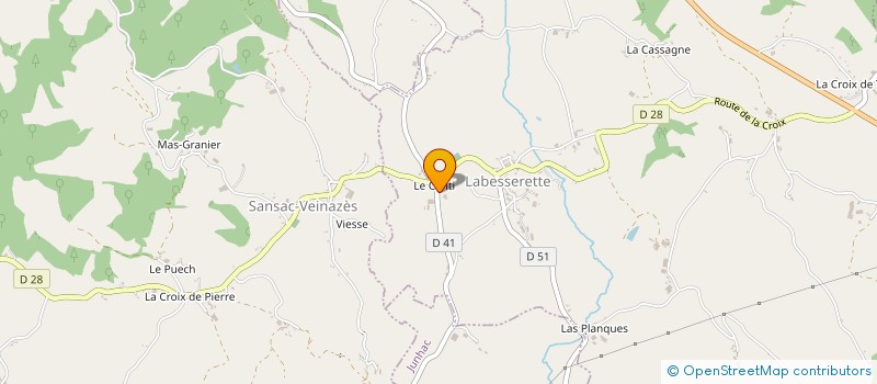 localisation de l'entreprise PUECH à LABESSERETTE