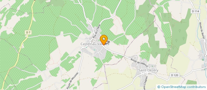 localisation de l'entreprise PUECH BERTHIER  CASTELNAU-VALENCE