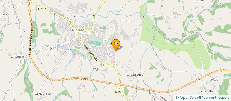 localisation de l'entreprise PUECH CARLET  RIGNAC