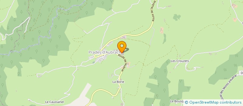 localisation de l'entreprise PUECH DE LA BORIE  PRADES-D AUBRAC