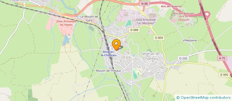 localisation de l'entreprise PUECH ENJALBERT ENERGIE  SEVERAC D'AVEYRON