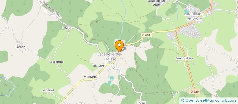 localisation de l'entreprise PUECH FRERES à LACAPELLE-DEL-FRAISSE
