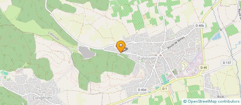 localisation de l'entreprise PUECH LONG LODGE  CALVISSON