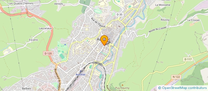 localisation de l'entreprise PUECH REGIS - AU DIAPASON à AURILLAC