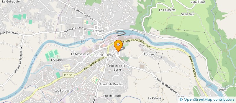 localisation de l'entreprise PUEL ARTHES à ARTHES