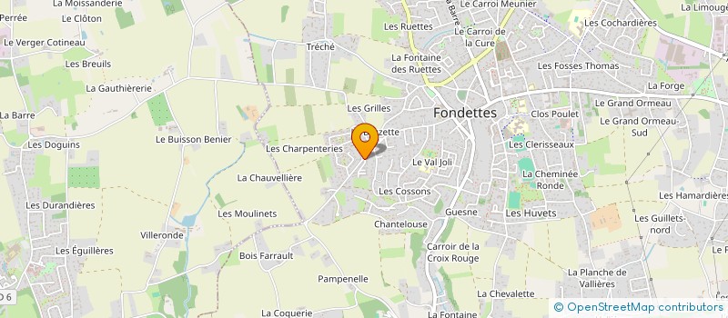 localisation de l'entreprise PUERITIA MANE (PETITE ENFANCE) à FONDETTES