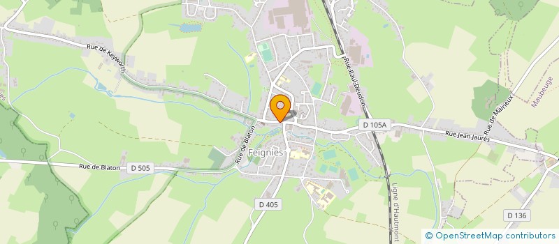 localisation de l'entreprise PUGABAT  FEIGNIES