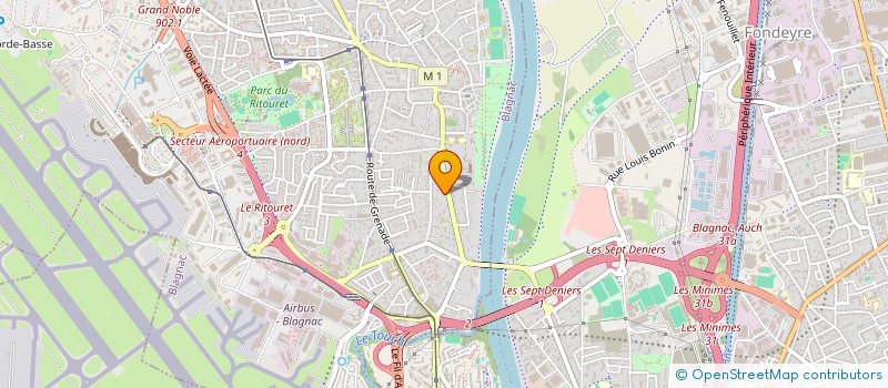 localisation de l'entreprise PUGAZZ  BLAGNAC