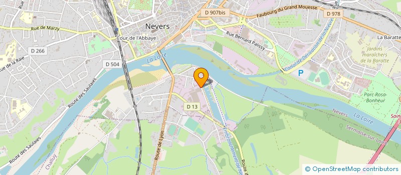 localisation de l'entreprise PUGEAT - GOIN  NEVERS