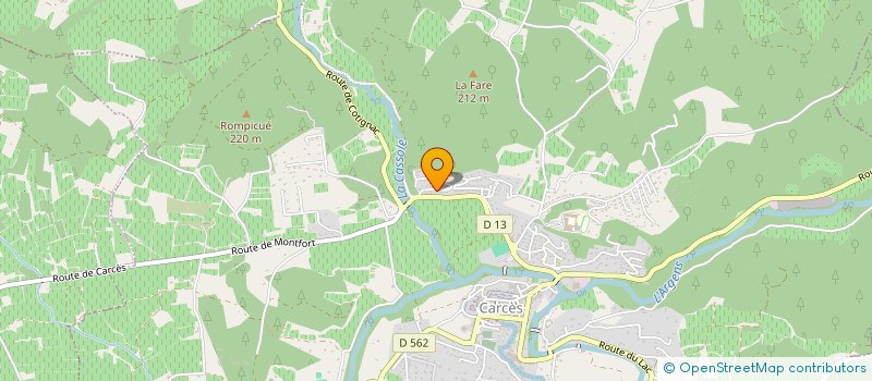 localisation de l'entreprise PUGET  CARCES