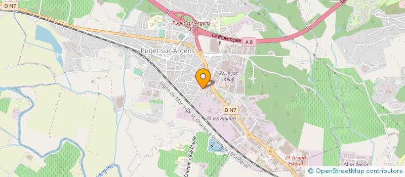 localisation de l'entreprise PUGET FRAICHEUR à PUGET-SUR-ARGENS