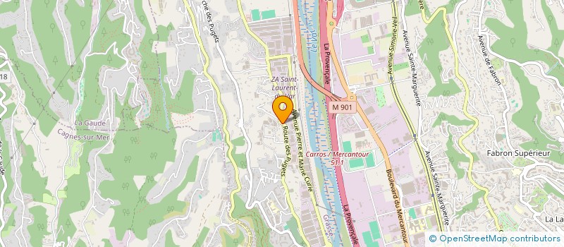 localisation de l'entreprise PUGETS à SAINT-LAURENT-DU-VAR