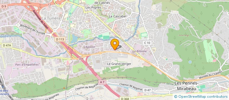 localisation de l'entreprise PUGGIONI à LES PENNES MIRABEAU
