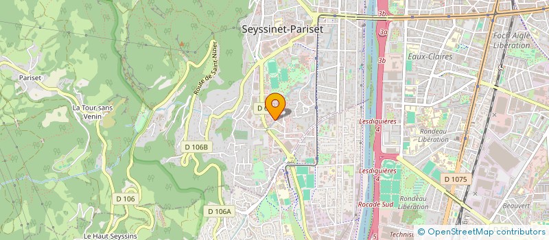 localisation de l'entreprise PUGNA à SEYSSINET-PARISET