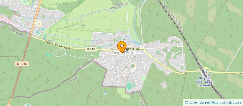 localisation de l'entreprise PUGNA COMMUNICATION  COYE-LA-FORET