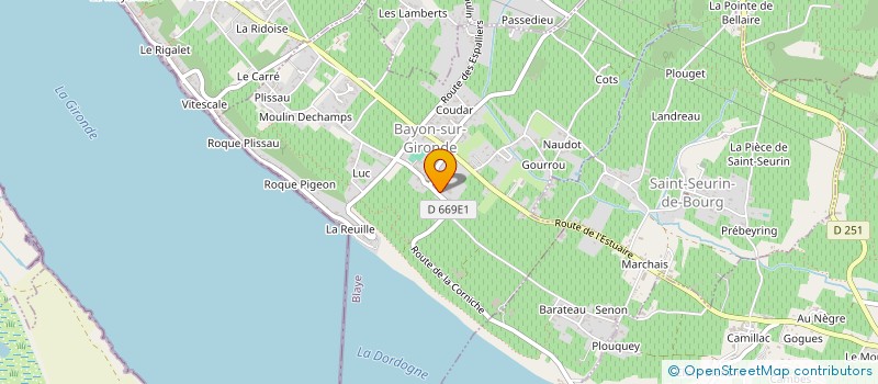 localisation de l'entreprise PUGNAC CARREFOUR ECONOMIQUE  PUGNAC