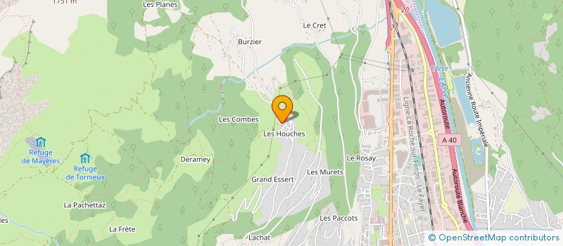 localisation de l'entreprise PUGNAT FORET ET SERVICES  SALLANCHES