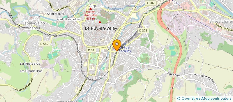 localisation de l'entreprise PUGNERE MOBILIER AGENCEMENTS à LE PUY-EN-VELAY