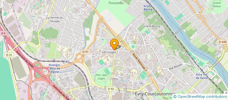 localisation de l'entreprise PUI CLINIQUE DE L ESSONNE à EVRY-COURCOURONNES