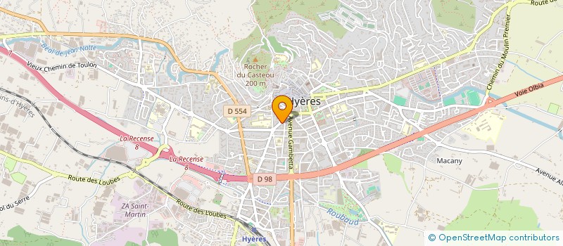 localisation de l'entreprise PUIG AUDITION à HYERES