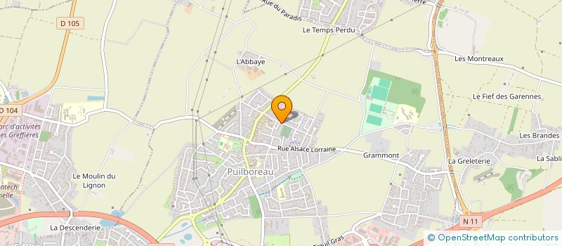 localisation de l'entreprise PUILBODENT  PUILBOREAU