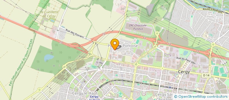 localisation de l'entreprise PUISAL  PUISEUX-PONTOISE