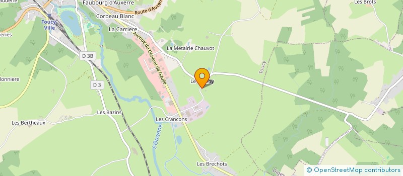 localisation de l'entreprise PUISAYE RENOVATION ENERGIES  TOUCY