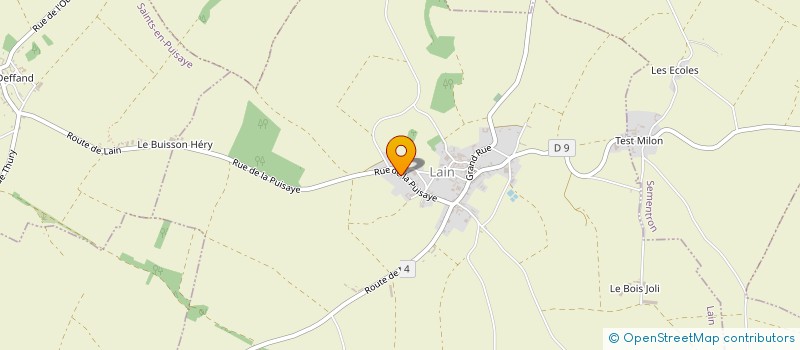 localisation de l'entreprise PUISAYE SAVEUR  LAIN