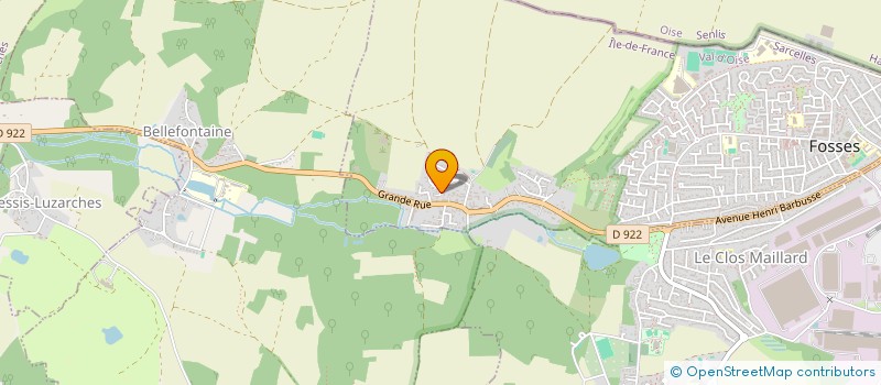 localisation de l'entreprise PUISEUX  FOSSES