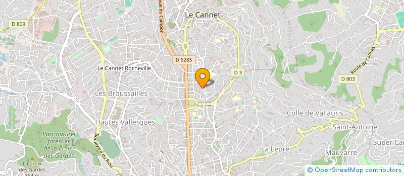 localisation de l'entreprise PUISSANCE 3 à LE CANNET