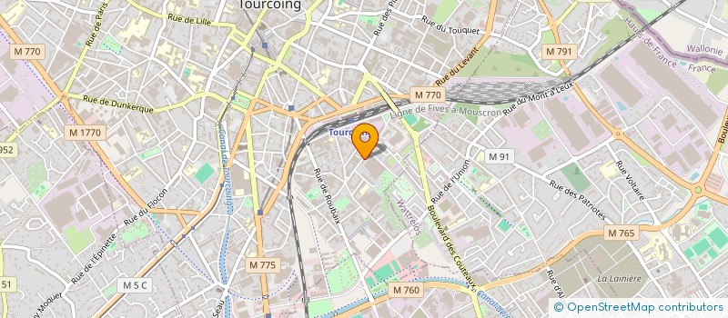 localisation de l'entreprise PUISSANCE 3  TOURCOING