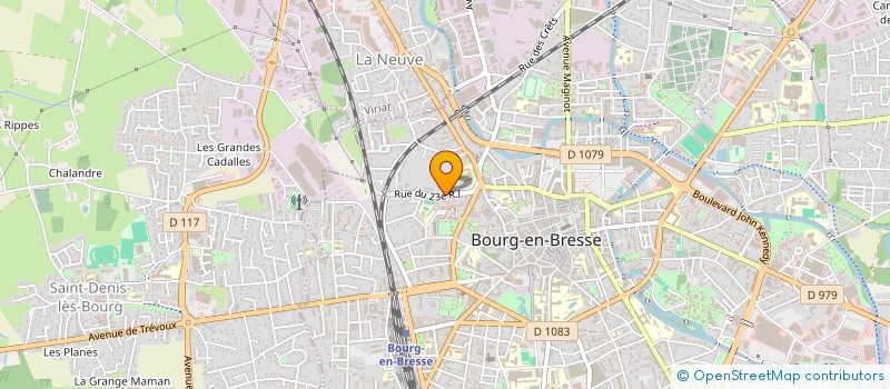 localisation de l'entreprise PUISSANCE 3 à BOURG-EN-BRESSE