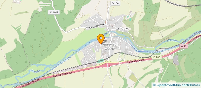 localisation de l'entreprise PUISSANCE 4  FLEUREY-SUR-OUCHE