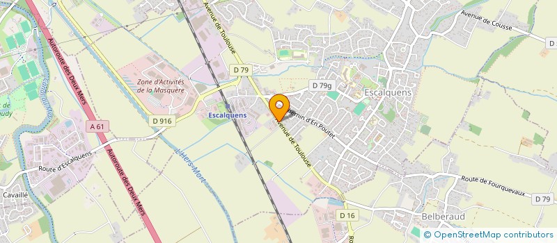 localisation de l'entreprise PUISSANCE 64  ESCALQUENS