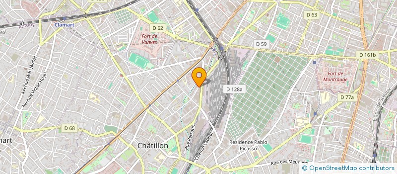 localisation de l'entreprise PUISSANCE 7 à CHATILLON