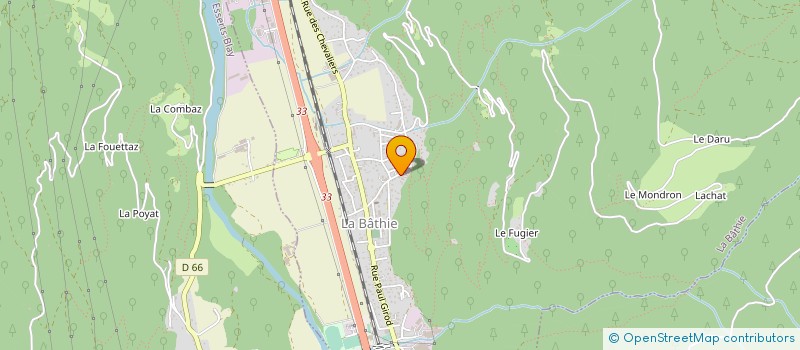 localisation de l'entreprise PUISSANCE 73 à LA BATHIE