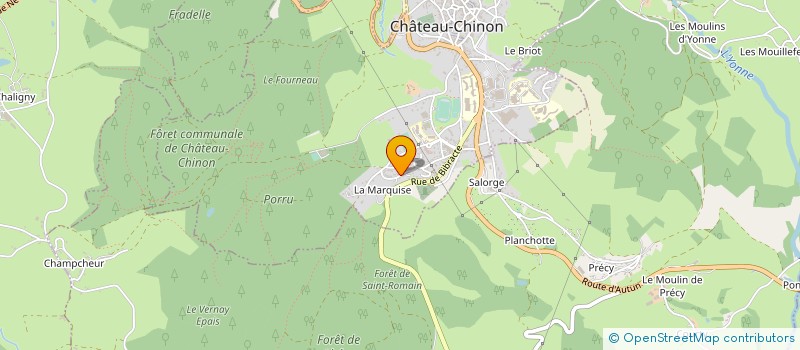 localisation de l'entreprise PUISSANCE CO à CHATEAU-CHINON (VILLE)