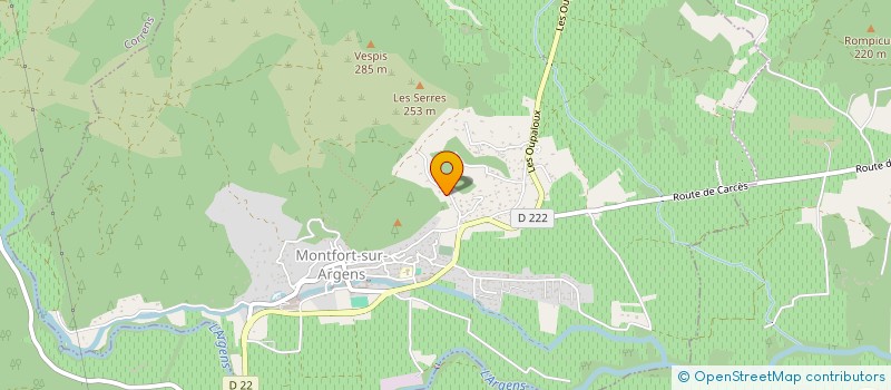 localisation de l'entreprise PUISSANCE ELEC  MONTFORT-SUR-ARGENS