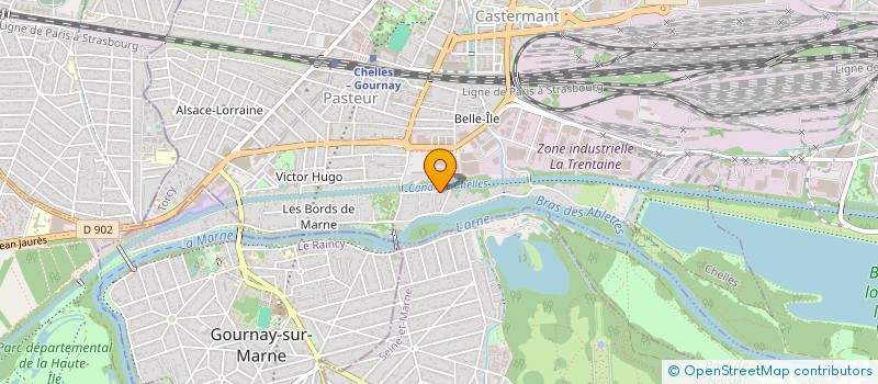 localisation de l'entreprise PUISSANCE FRET à CHELLES