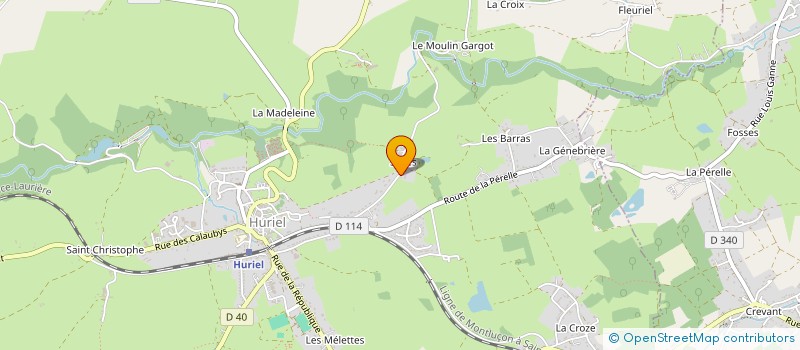 localisation de l'entreprise PUISSANCE INTERNET  HURIEL