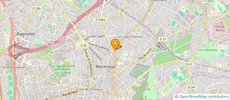 localisation de l'entreprise PUISSANCE MULTIMEDIA à MONTREUIL