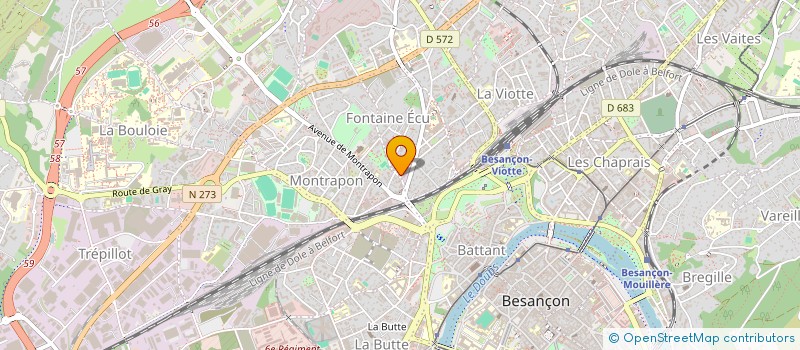 localisation de l'entreprise PUISSANCE PROPRE  BESANCON