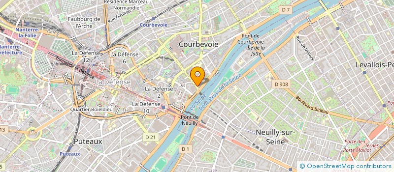 localisation de l'entreprise PUISSANCE T à COURBEVOIE