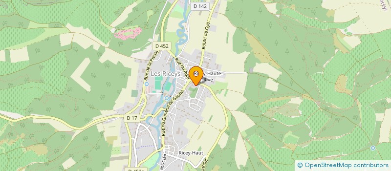 localisation de l'entreprise PUISSANT CHAMPAGNE  LES RICEYS