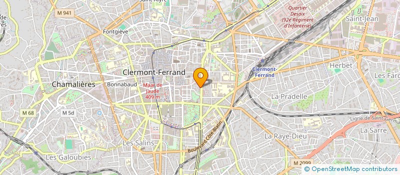 localisation de l'entreprise PUITS ENERGIES  CLERMONT-FERRAND