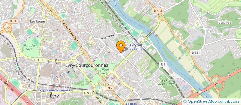 localisation de l'entreprise PUITS JAMET à EVRY-COURCOURONNES
