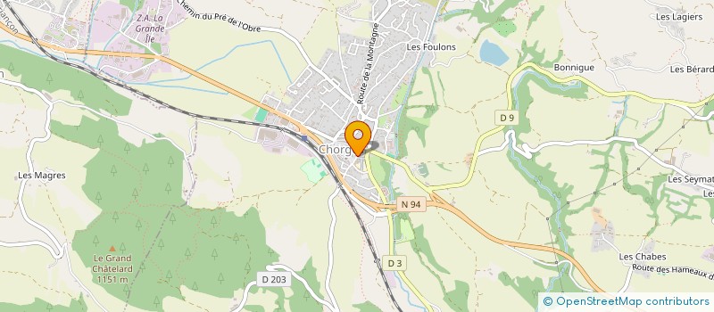 localisation de l'entreprise PUJOL à LA BATIE-NEUVE