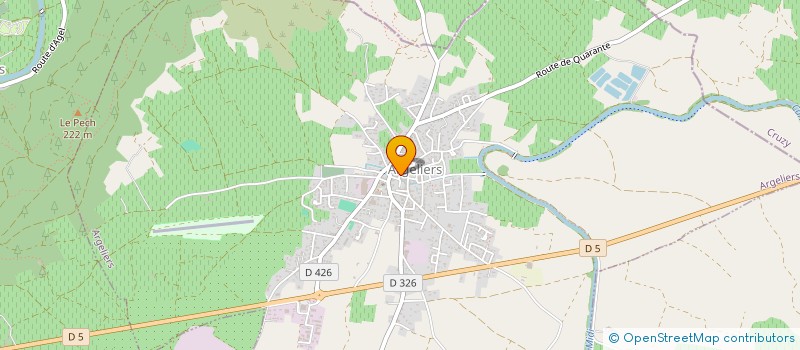 localisation de l'entreprise PUJOL-AUGE  ARGELIERS