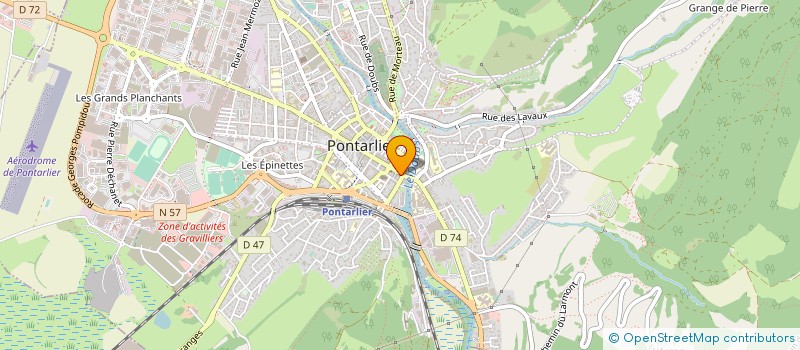 localisation de l'entreprise PUJOL-BOURGEOIS à PONTARLIER