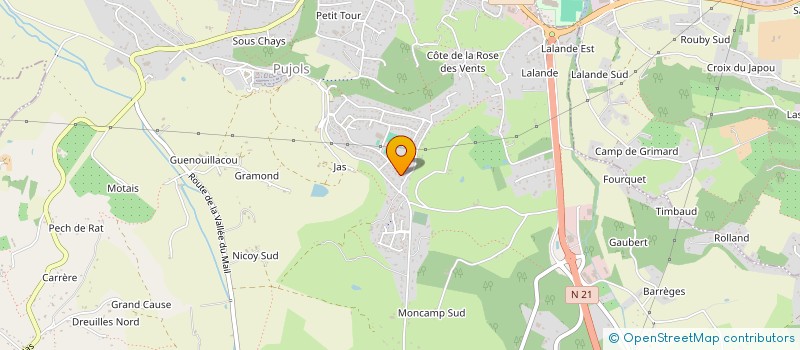 localisation de l'entreprise PUJOLS IMMO  PUJOLS